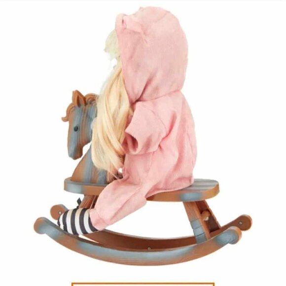 Nwt-"Last ONE"halloween 17" Animated Creepy Singing Doll on Rocking Horse Motion - Picture 14 of 16